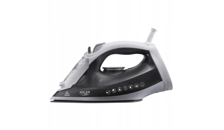 Żelazko parowe ADLER 2600W ceramiczna stopa i funkcja ciągłej pary 220g/min