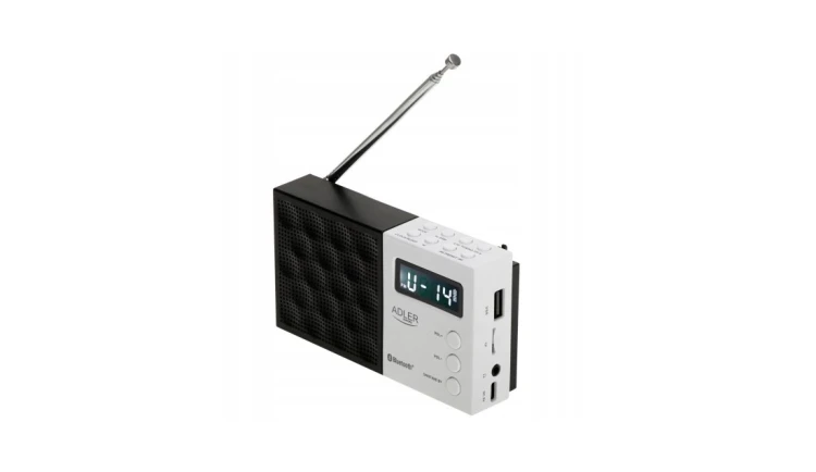 Radio cyfrowe LCD AM/FM Wielofunkcyjne 20 stacji Bluetooth/USB/SD Adler