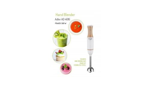 BLENDER RĘCZNY DO OWOCÓW WARZYW ZUP 500W MIKSER KUCHENNY STAL NIERDZEWNA