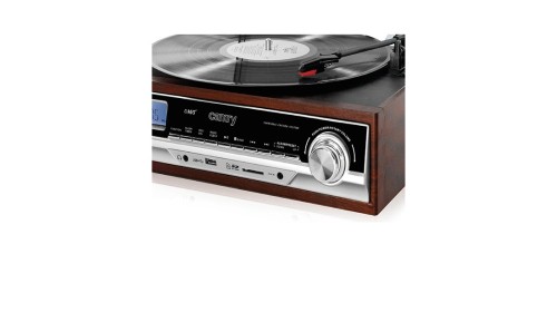 Elegancki Gramofon z Radiem LCD Bluetooth/MP3/USB/SD + Pilot Camry