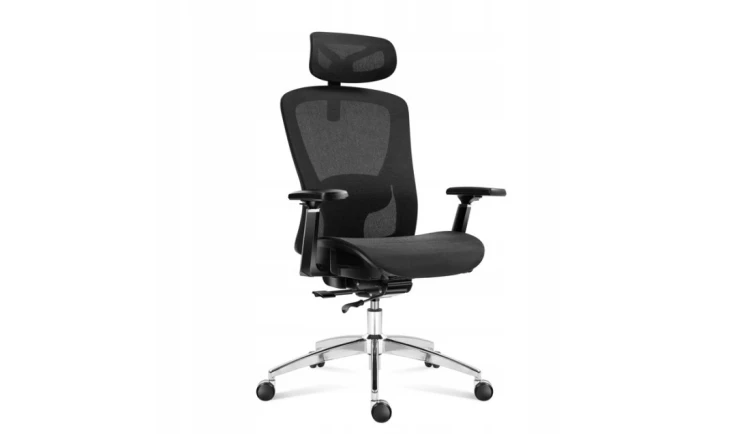 Ergonomiczny Fotel Biurowy Krzesło Obrotowe Regulacja Mark Adler