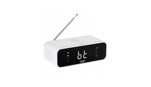 Radio Radiobudzik Ładowarka Bezprzewodowa FM/USB/AUX Adler