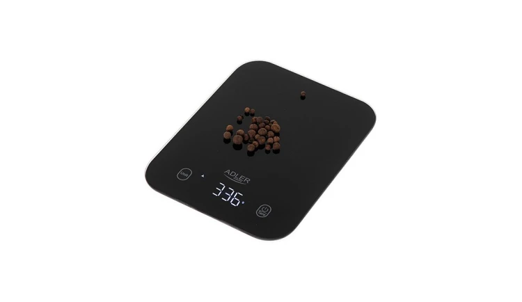 Precyzyjna Waga Kuchenna LED 1g/10kg + Baterie Adler Czarna