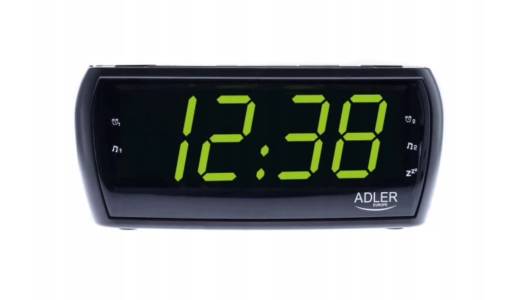 RADIO FM AM RADIOBUDZIK ZEGAR LED ALARM ADLER