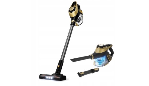 Odkurzacz pionowy bezworkowy Adler Light Gold 700 W z turboszczotką LED 3w1