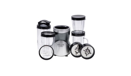 Blender do Smoothie Koktajli 1200W + 3 Bidony i Kubek Kruszenie Lodu Zestaw