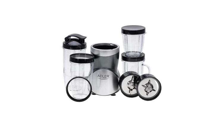 Blender do Smoothie Koktajli 1200W + 3 Bidony i Kubek Kruszenie Lodu Zestaw