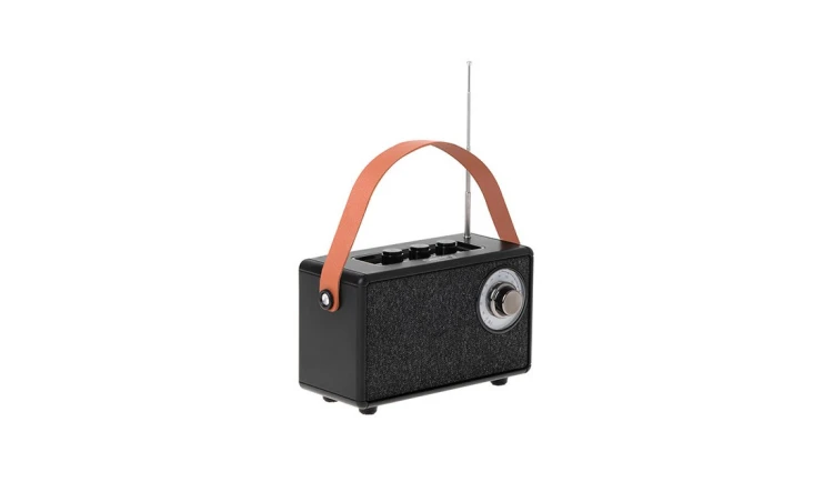 Radio FM z Bluetooth Retro 1500mAh USB Funkcje AUX/TWS Czarne Camry