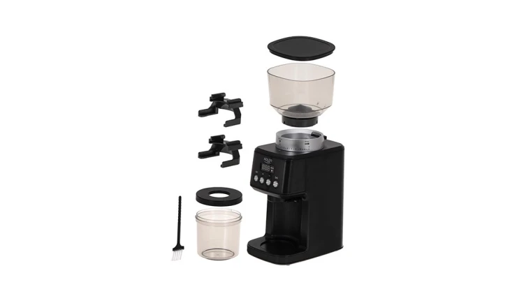 Młynek do Mielenia Kawy Żarnowy 180W Timer 2 Tryby Pracy Czarny Adler