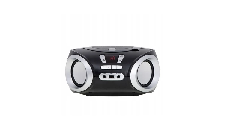 Odtwarzacz Radio Boombox CD-MP3 USB Czarny Adler