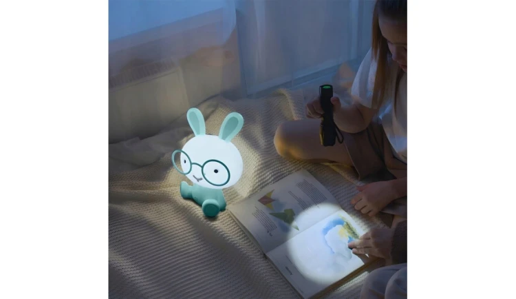 LAMPKA BIURKOWA Lampa Nocna DLA DZIECI Królik LED Dziecięca 3 TRYBY Światła