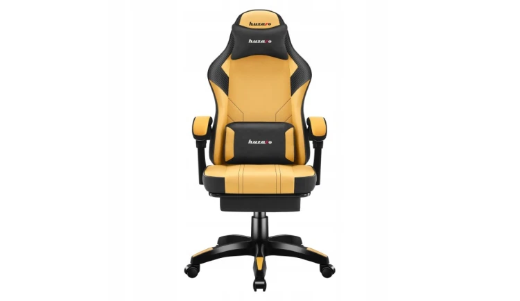 Fotel Gamingowy Ergonomiczny z Podnóżkiem Biurowy Regulowany Huzaro