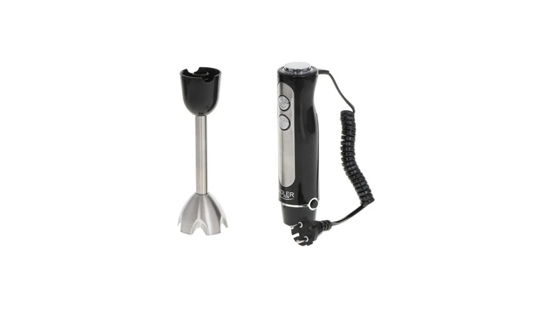 BLENDER RĘCZNY MOCNY 1500W MIKSER WIELOFUNKCYJNY 5 PRĘDKOŚCI CZARNY ADLER