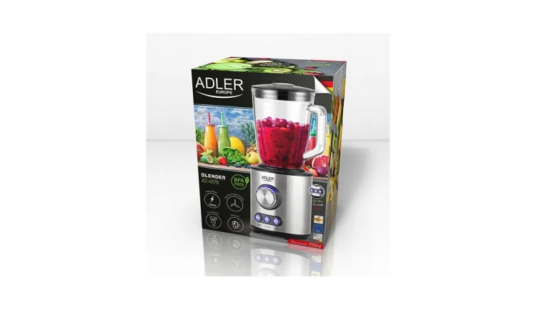 Blender Kielichowy Szklany Mikser 1,5L 1700W Adler