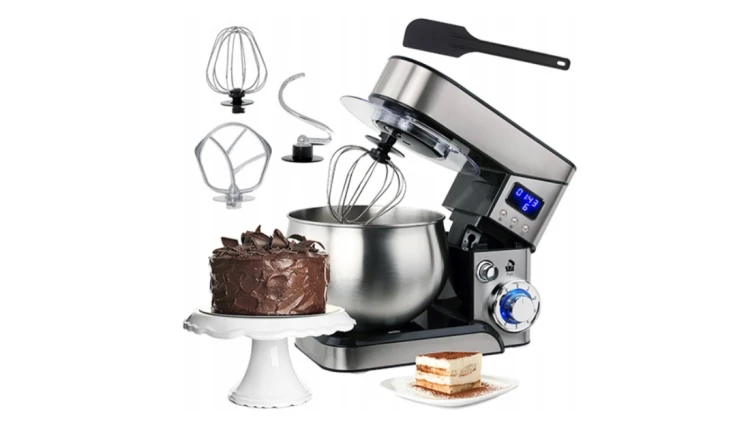 ROBOT PLANETARNY DO CIASTA LCD 2000W 5L 3 Mieszadła Kuchenny Zestaw Camry