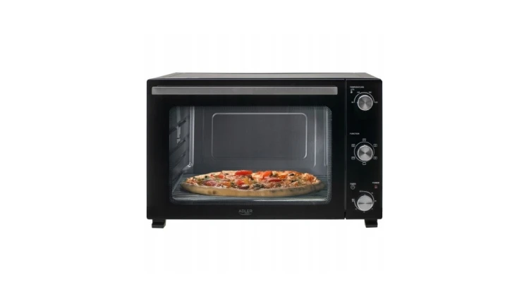 Piekarnik Elektryczny 48L 1800W Regulacja 5 Trybów pieczenia Zestaw Adler