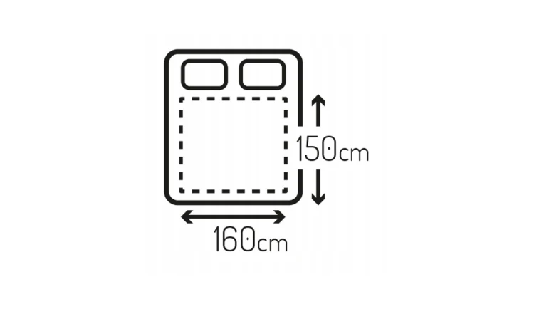 Elektryczny Koc Podkładowy 150x160cm Miękki Podgrzewany Mesko Biały