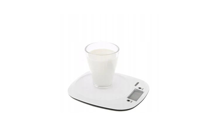 Waga kuchenna z misą 1,4L LCD Precyzyjna 5kg/1g Biała Mesko