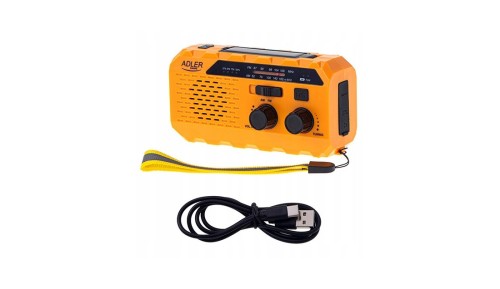 Radio solarne z korbką ręczną