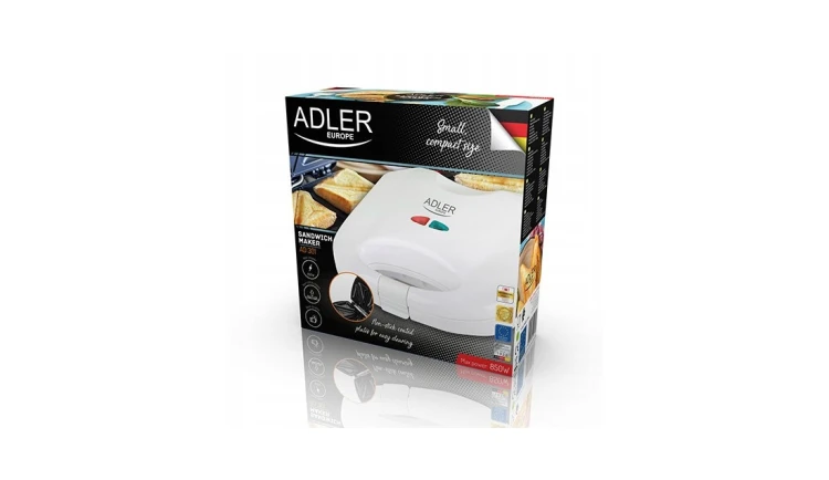 OPIEKACZ TOSTER DO KANAPEK TOSTÓW SANDWICH ADLER 750W