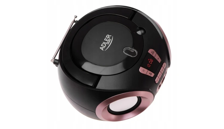 RADIO PRZENOŚNE BOOMBOX CD AUDIOi MP3 USB AUX LCD RADIO FM Adler |AD 1181