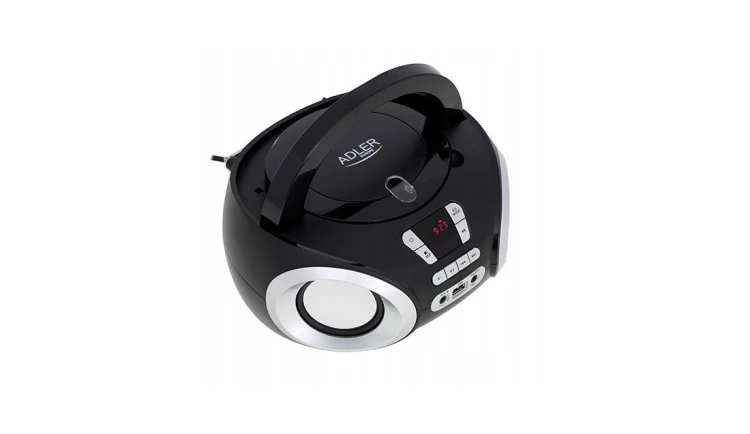 Odtwarzacz Radio Boombox CD-MP3 USB Czarny Adler