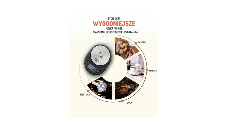 Waga Elektroniczna Precyzyjna Jubilerska Do 750g