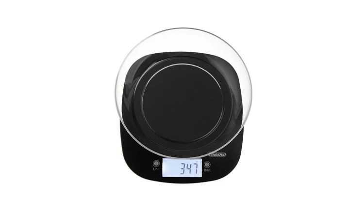 Waga kuchenna z misą 1,4L LCD Precyzyjna 5kg/1g Czarna Mesko