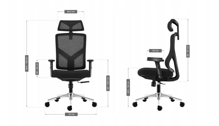 ERGONOMICZNY FOTEL BIUROWY GAMINGOWY KRZESŁO BIUROWE REGULACJA