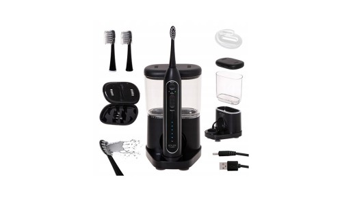 SZCZOTECZKA SONICZNA IRYGATOR DO ZĘBÓW 2w1 USB + 2 KOŃCÓWKI W ETUI ZESTAW