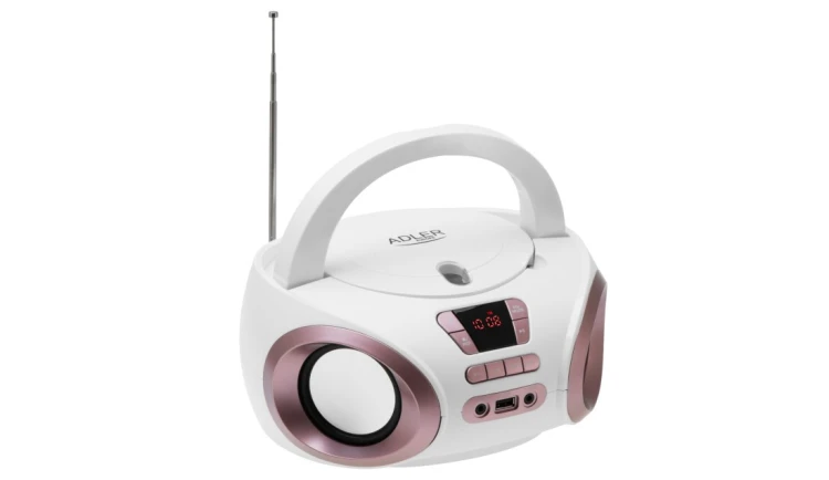 RADIO BOOMBOX WIEŻA CD-MP3 USB FM RADIO AUX 2x 2W ADLER