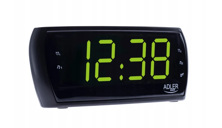 RADIO FM AM RADIOBUDZIK ZEGAR LED ALARM ADLER