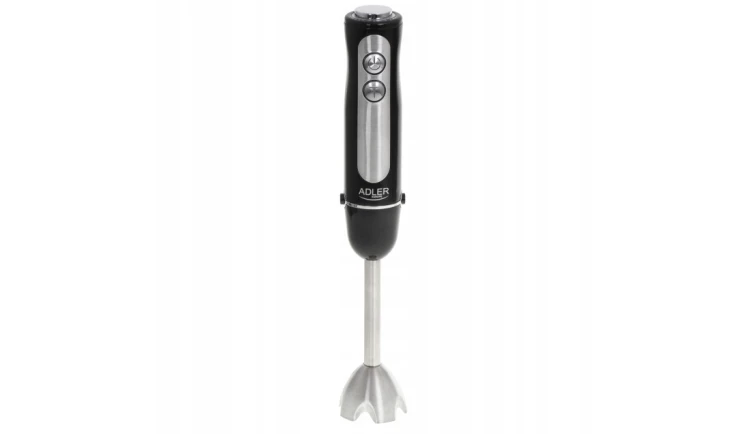 BLENDER ręczny AD 4625 1500W czarny TURBO stal NIERDZEWNA 5 PRĘDKOŚCI