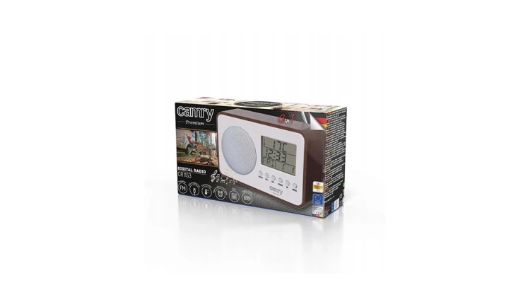 Radio Cyfrowe Przenośne LCD FM Budzik Termometr USB