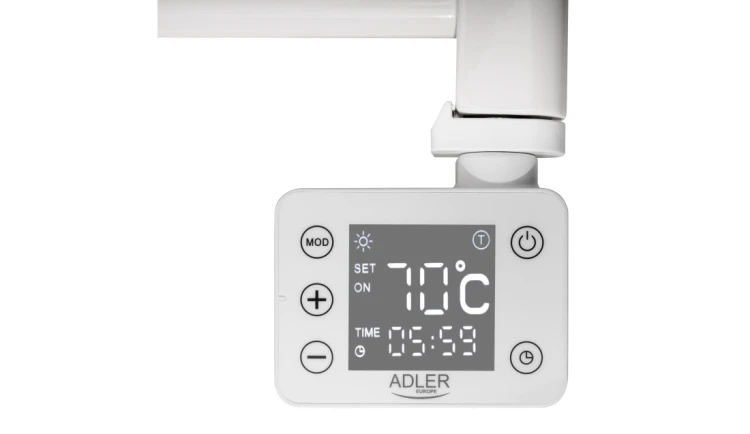 Grzejnik łazienkowy elektryczny Adler 600 W 50 x 90 mm biały DRABINKA