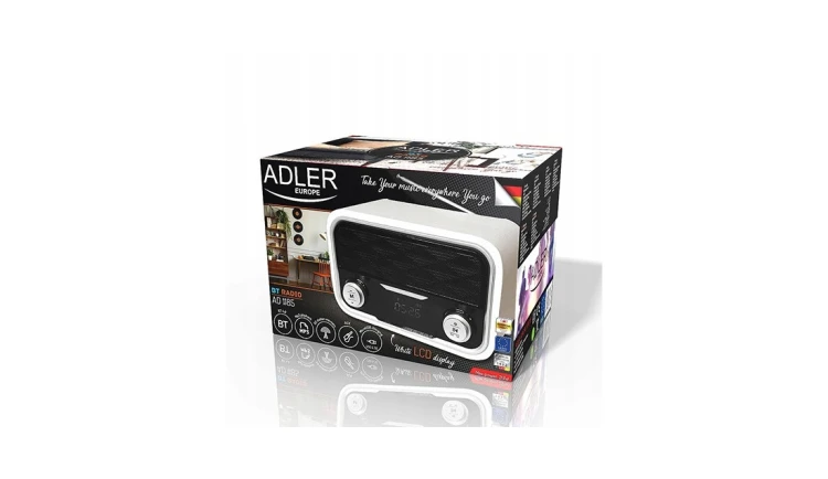 Radio Odtwarzacz BLUETOOTH/FM/SD/USB/MP3 Zegar