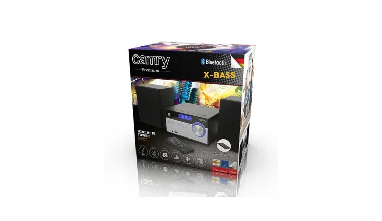 Mini Wieża HiFi z Bluetooth Stereo FM/CD/USB X-BASS