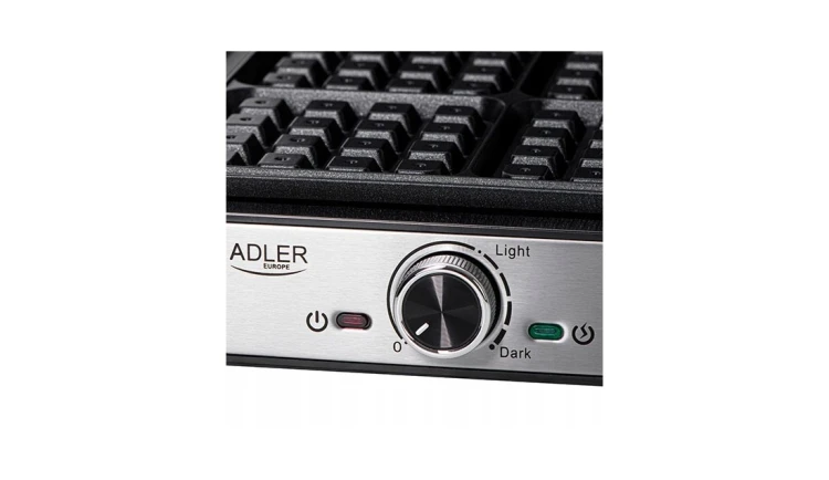 GOFROWNICA DO GOFRÓW 1800W 4 PYSZNE DOMOWE GOFRY REGULACJA ADLER