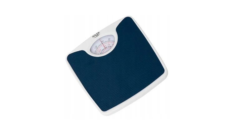 Waga Łazienkowa Klasyczna Mechaniczna Niebieska Do 130KG Adler