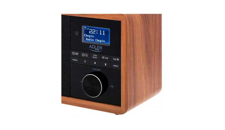 Radio DAB FM Prenośne + Bluetooth Pilot Zegar LCD