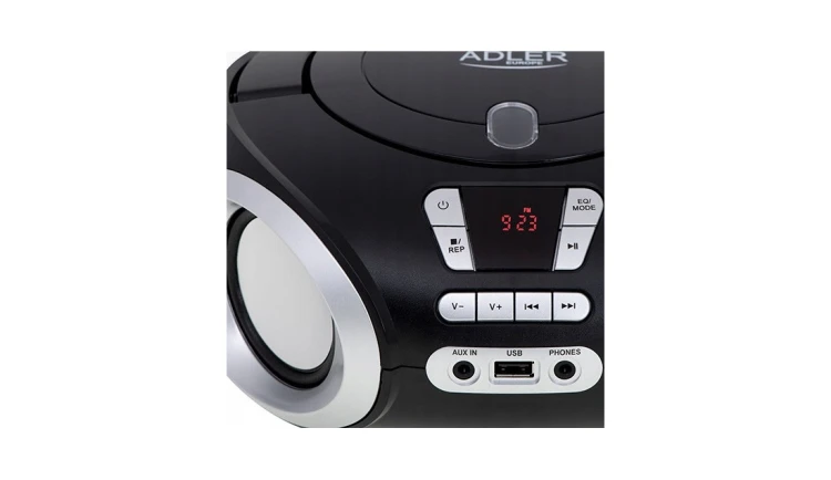 Odtwarzacz Radio Boombox CD-MP3 USB Czarny Adler