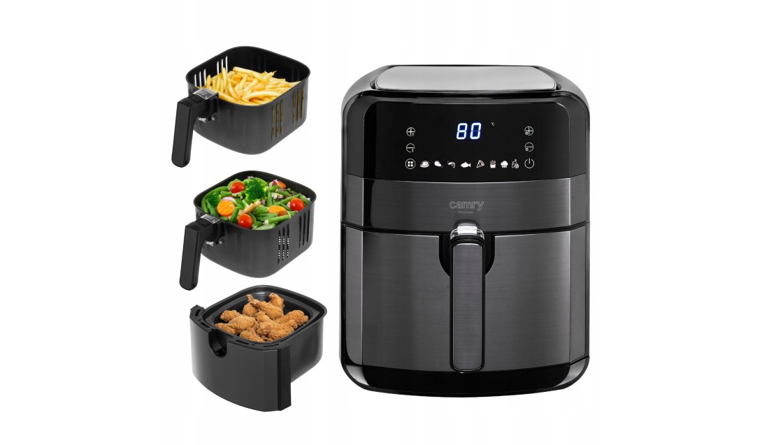 Mocna Frytkownica Beztłuszczowa 5L 2500W Air Fryer Panel Dotykowy Timer