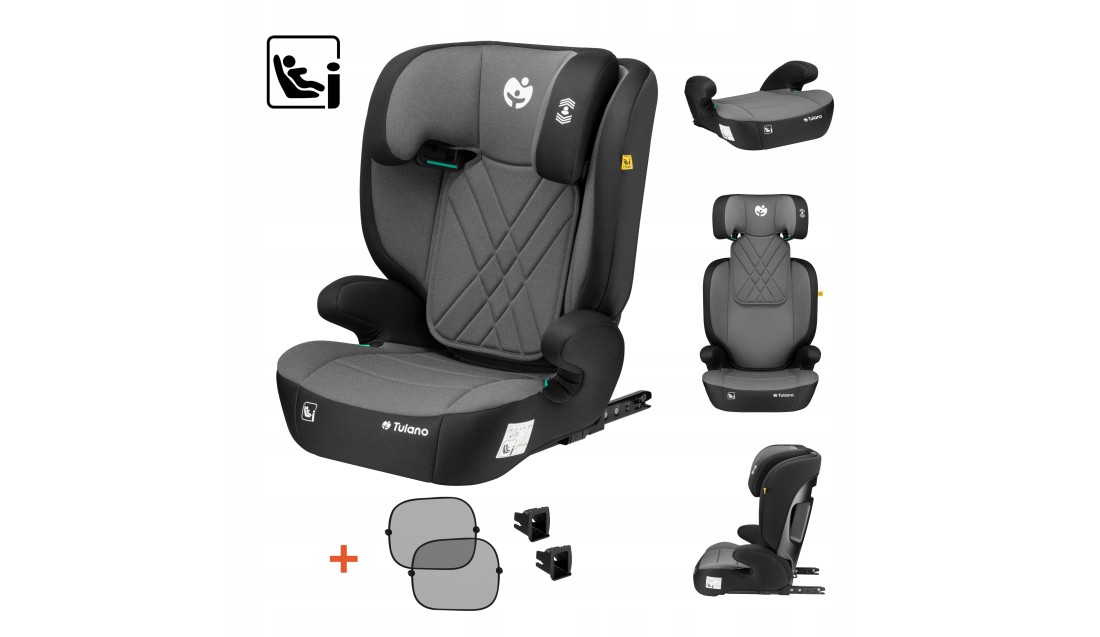 Fotelik samochodowy dla dzieci 2w1 100 -150 cm Joy 45 grey I-Size