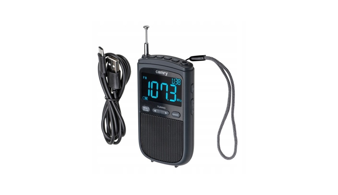 Radio Mini Przenośne FM/AM USB LCD Funkcja Drzemki 20 Stacji Camry