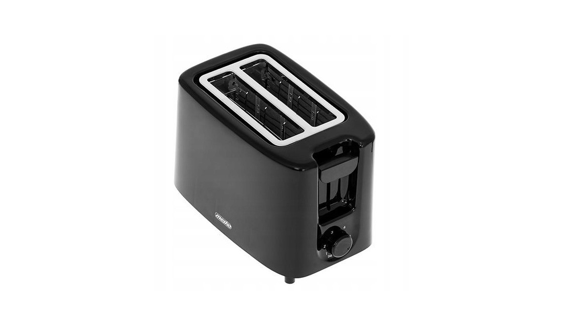 Toster Opiekacz 2 Kromki Grzanki Czarny 900W Mesko