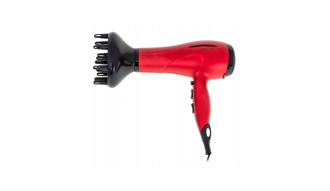 Suszarka Do Włosów Czerwona 2400W + Dyfuzor