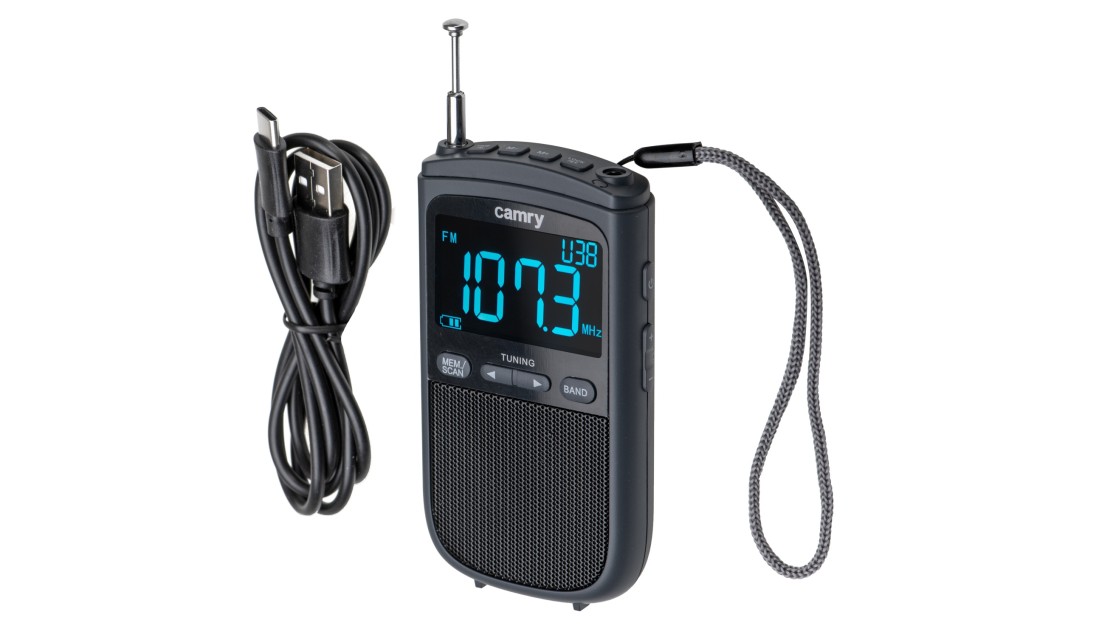 Radio Mini Przenośne FM/AM USB LCD Funkcja Drzemki 20 Stacji Camry