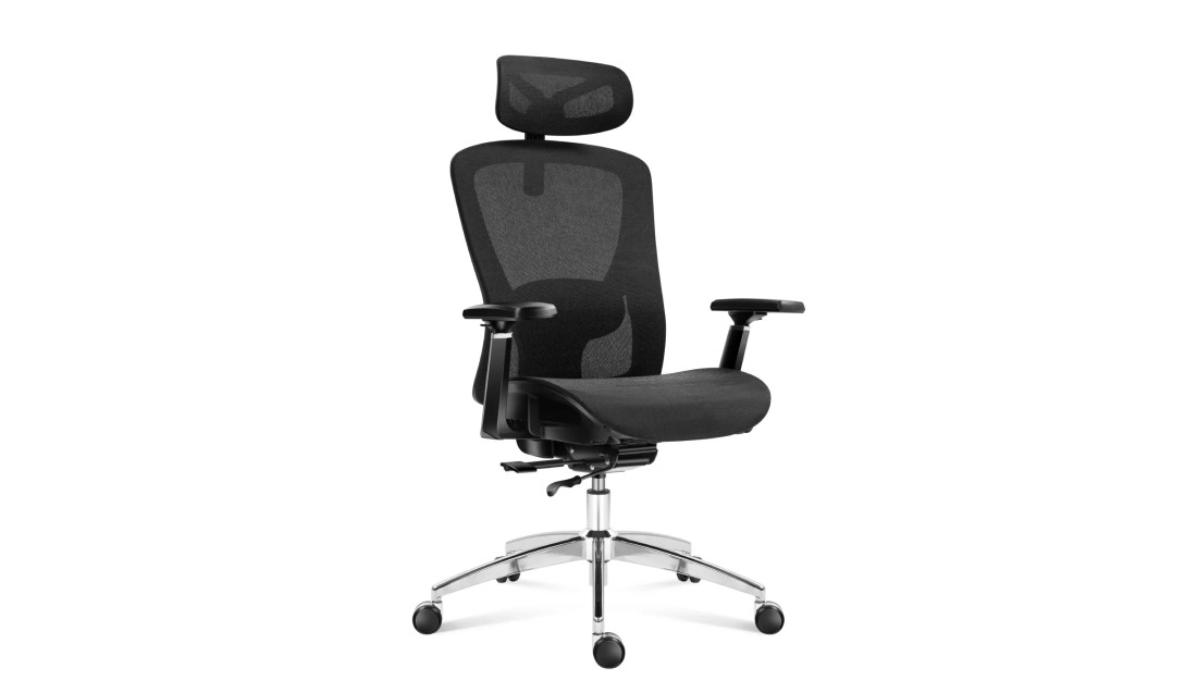 Ergonomiczny Fotel Biurowy Krzesło Obrotowe Regulacja Mark Adler