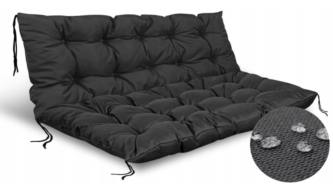 PODUSZKA NA ŁAWKĘ OGRODOWĄ HUŚTAWKĘ LEŻAK TARAS FOTEL 120x80cm WODOODPORNA