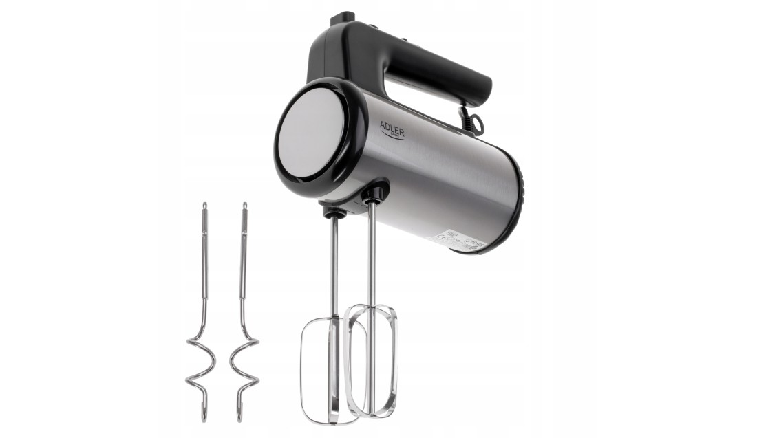 MIKSER ręczny Adler AD4232 900 W srebrny/szary TURBO POWER STAL NIERDZEWNA